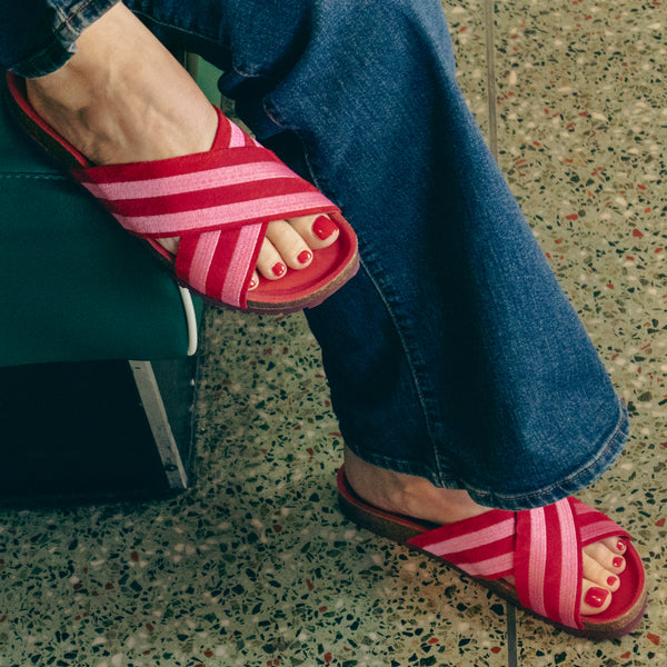 Candy Striped Sandal - Coming soon