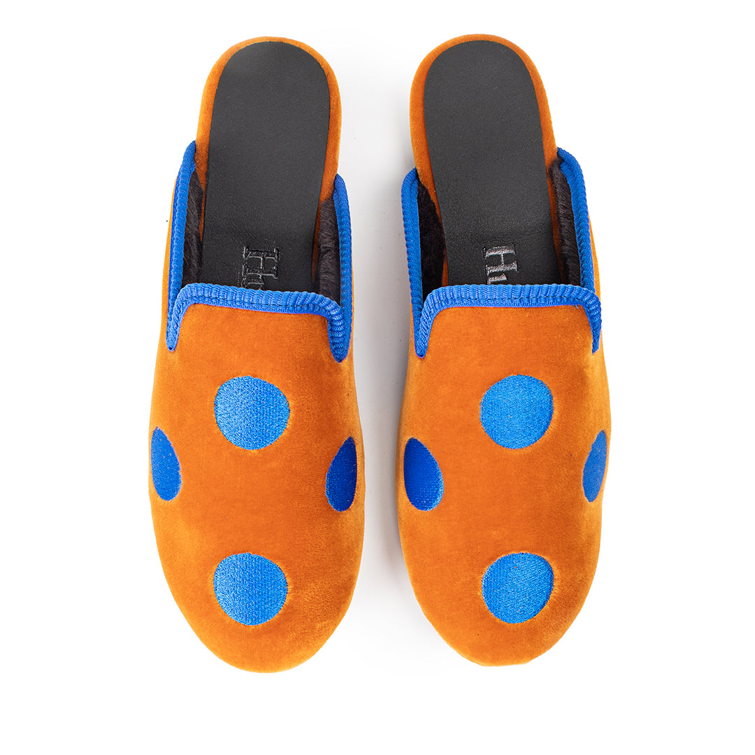 Big Blue Dot Slipper