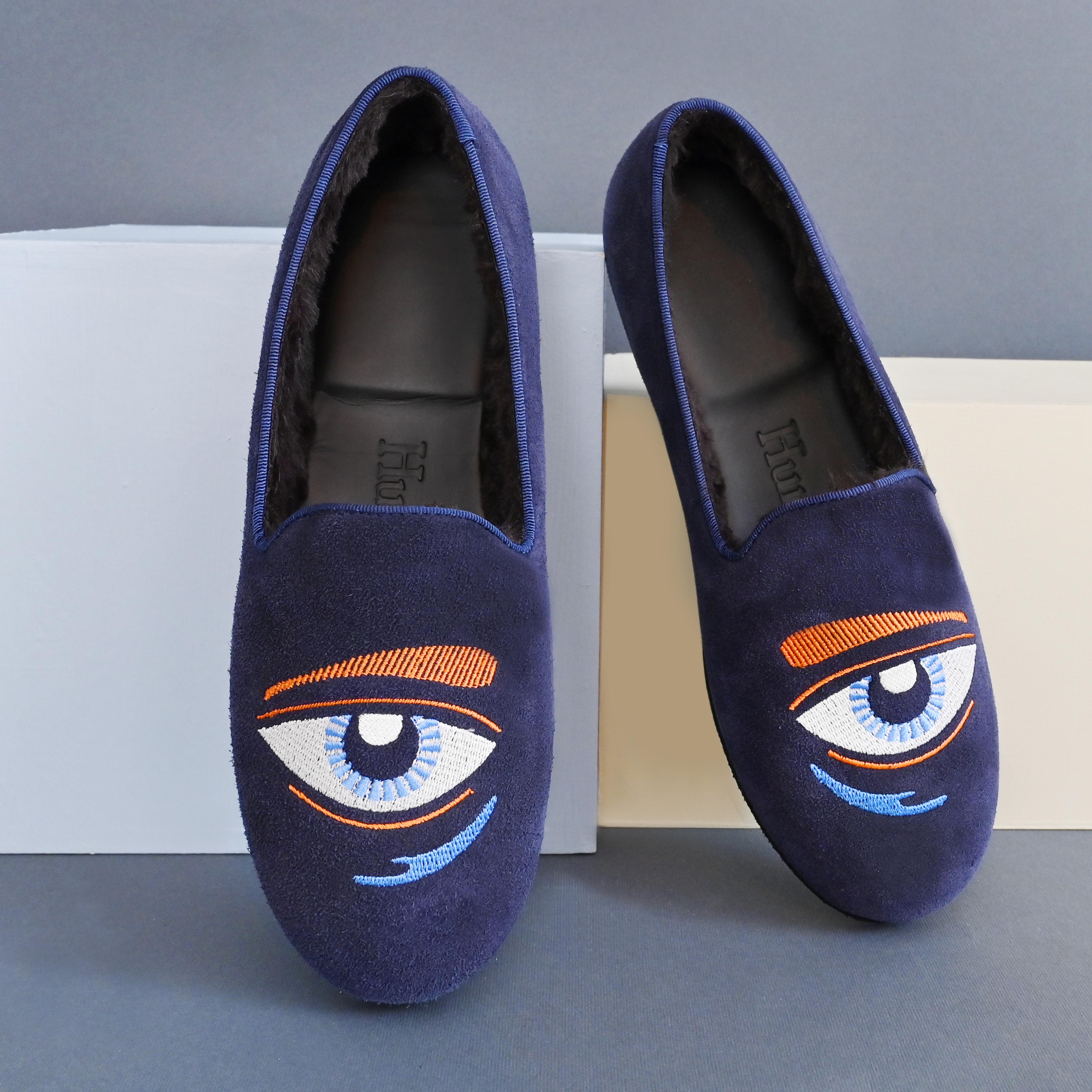 Never Blink Furry Loafers - Best Home Shoes - Suede Loafers | Hums