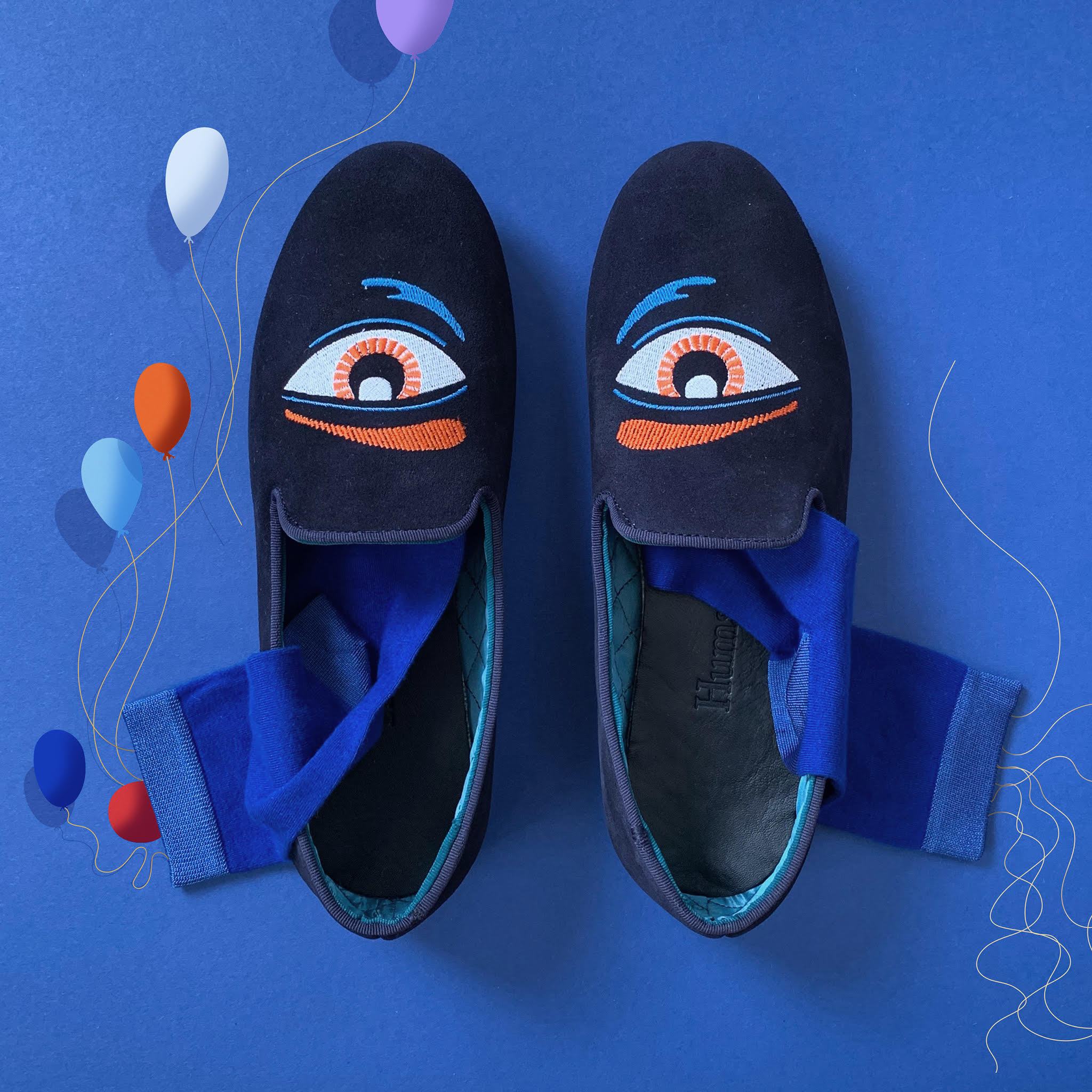 Hums Eye Talisman Loafer - Hums Slippers
